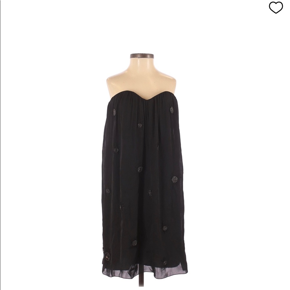 NWT Adam by Adam Lippes black strapless dress size 6